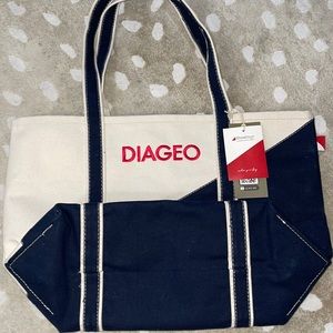 New Tote Bag Shorebags Blue White Classic Boat Tote Canvas - Branded